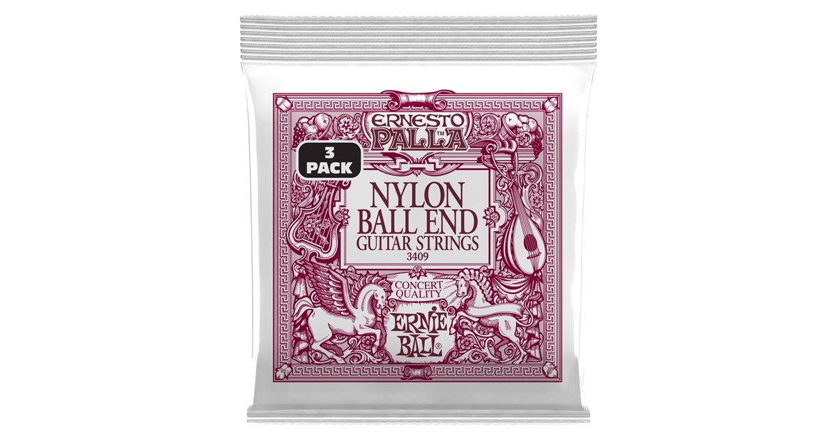 Ernie Ball 3409 Ernesto Palla Bk Gold Ball  3 Pk