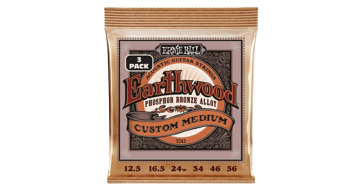 Ernie Ball 3543 Erthwd Custom Med Phos 12.5 56