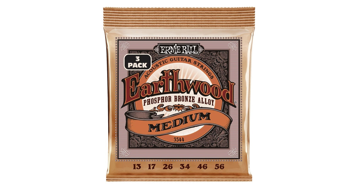 Ernie Ball 3544 Erthwd Med Phos 3 Pk 13 56