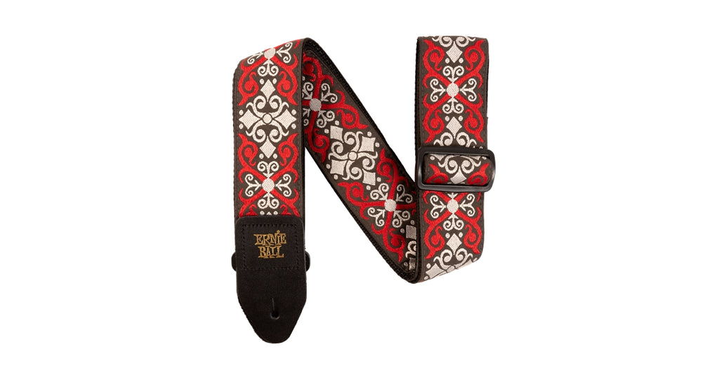 Ernie Ball 4695 Red Trellis Jacquard Strap 2021