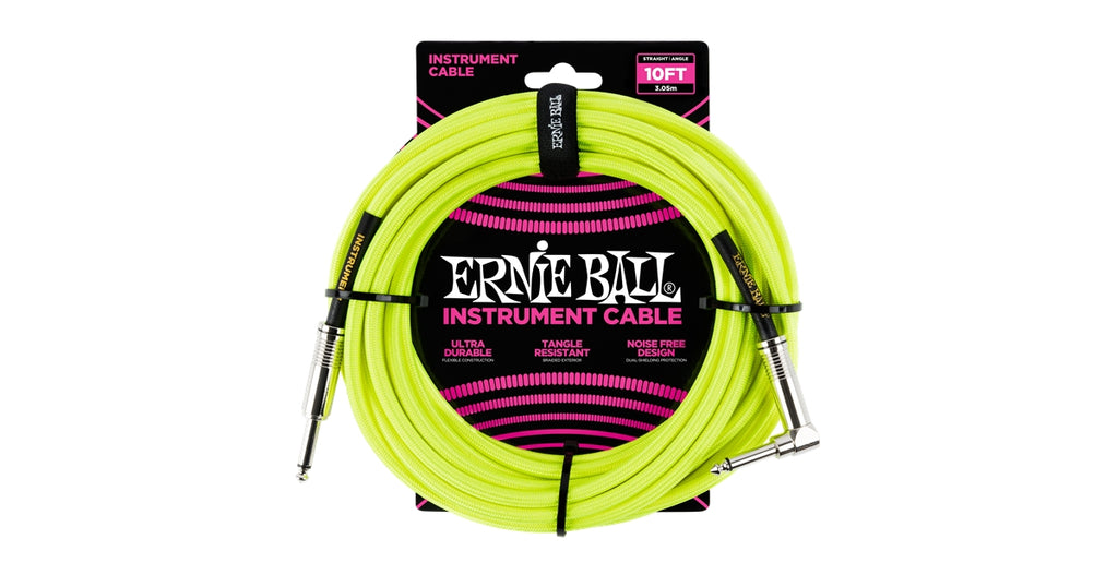Ernie Ball 6080 Cavo Braided Neon Yellow 3,05 m