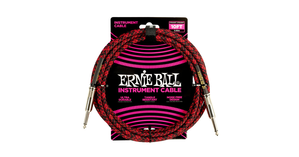 Ernie Ball 6394 Braided Straight Straight 3m