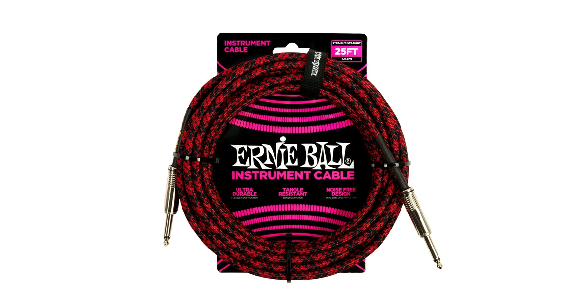 Ernie Ball 6398 Braided Straight Straight 7.6m