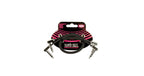 Ernie Ball 6405 Flat Ribbon Stereo Patch Cable 12in 2-Pk