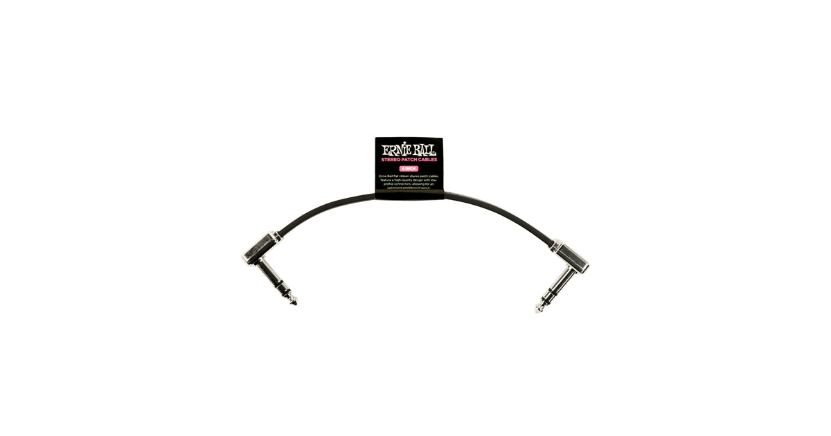 Ernie Ball 6408 Single Flat Ribbon Stereo Patch Cable 15.24cm