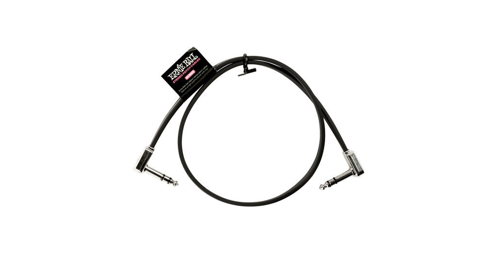 Ernie Ball 6410 Single Flat Ribbon Stereo Patch Cable 60.96cm