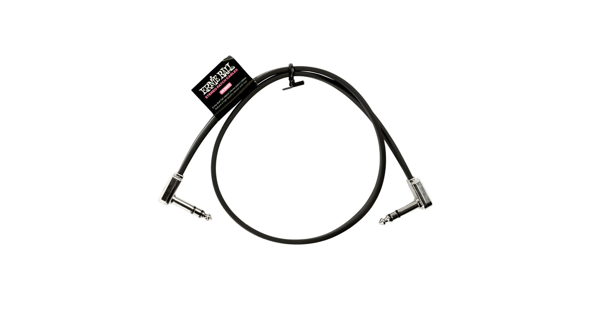 Ernie Ball 6410 Single Flat Ribbon Stereo Patch Cable 60.96cm