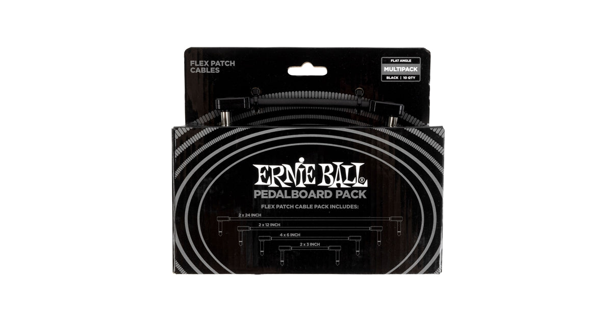 Ernie Ball 6462 Flex Patch Cable Black Multi-Pack
