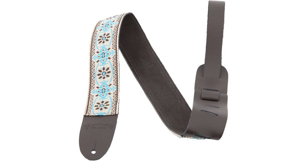 Martin & Co. 18A0084 Retro Woven Guitar Strap, Vintage Blue
