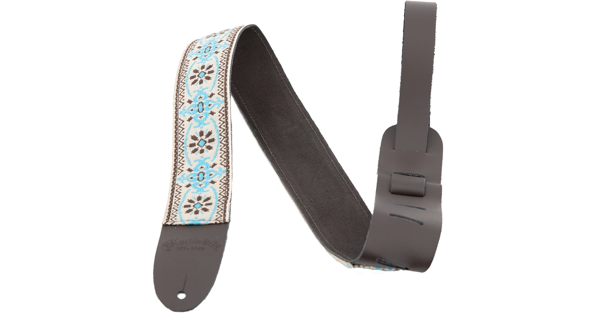 Martin & Co. 18A0084 Retro Woven Guitar Strap, Vintage Blue