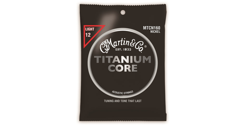 Martin & Co. MTCN160 Titanium Core Acoustic Strings Light 12-55
