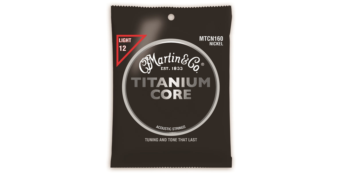 Martin & Co. MTCN160 Titanium Core Acoustic Strings Light 12-55