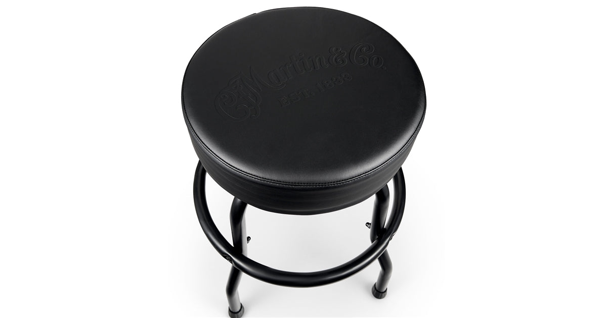 Martin & Co. Tone on Tone Black Barstool