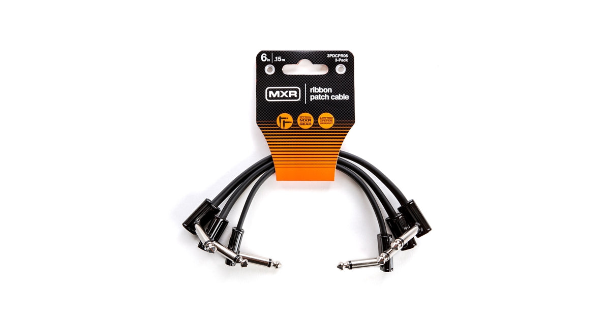 Mxr 3PDCPR06 Cavi Patch Ribbon 15cm confezione da 3