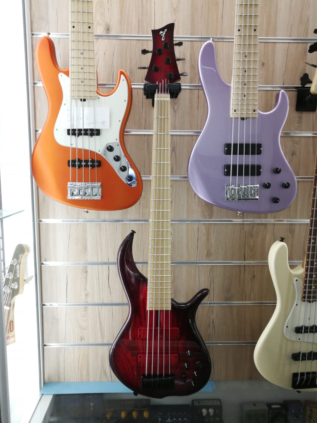 Fbass Furlanetto Bn5 Basso Elettrico Transparent Red Burst