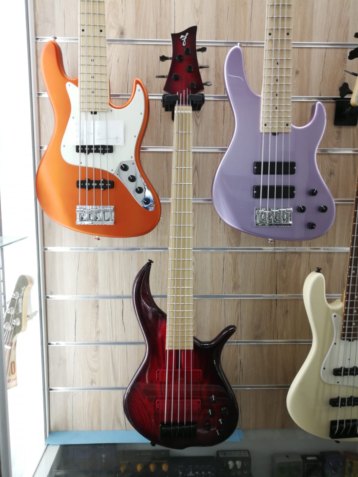 Fbass Furlanetto Bn5 Basso Elettrico Transparent Red Burst