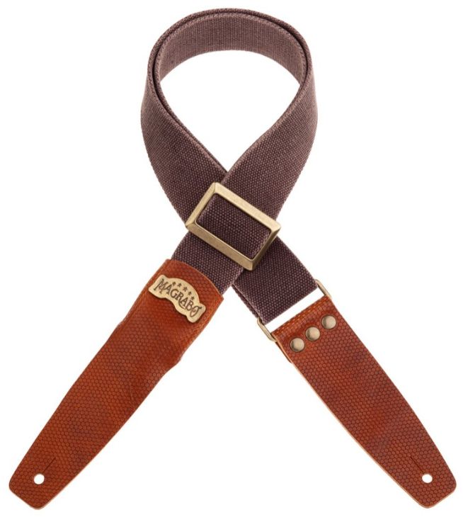 Magrabo 241123M SC Cotton Washed Marrone 5cm Tw Marrone fibbia Recta Ottone
