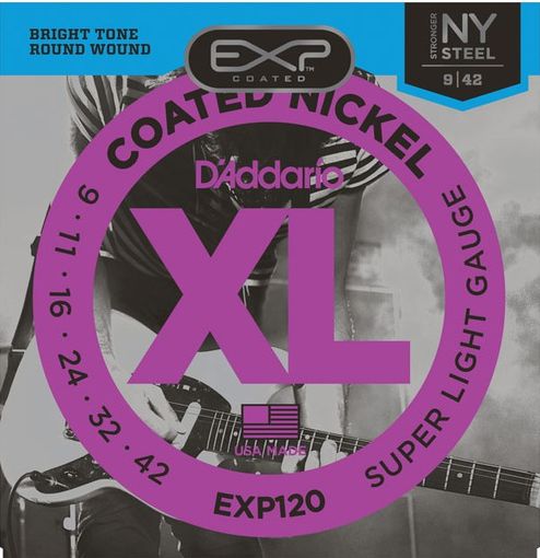 D'Addario Exp Coated Nickel 09-42 Muta Per Chitarra Elettrica