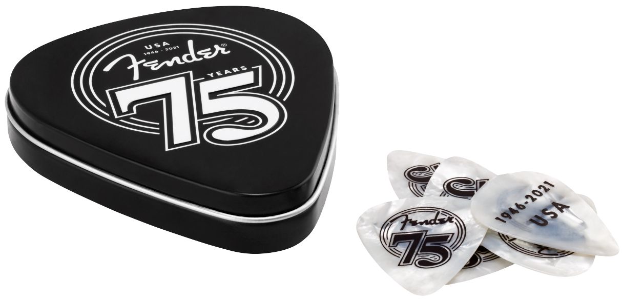 Fender Plettri 75 Anniversary Tin Pack 18 Pz