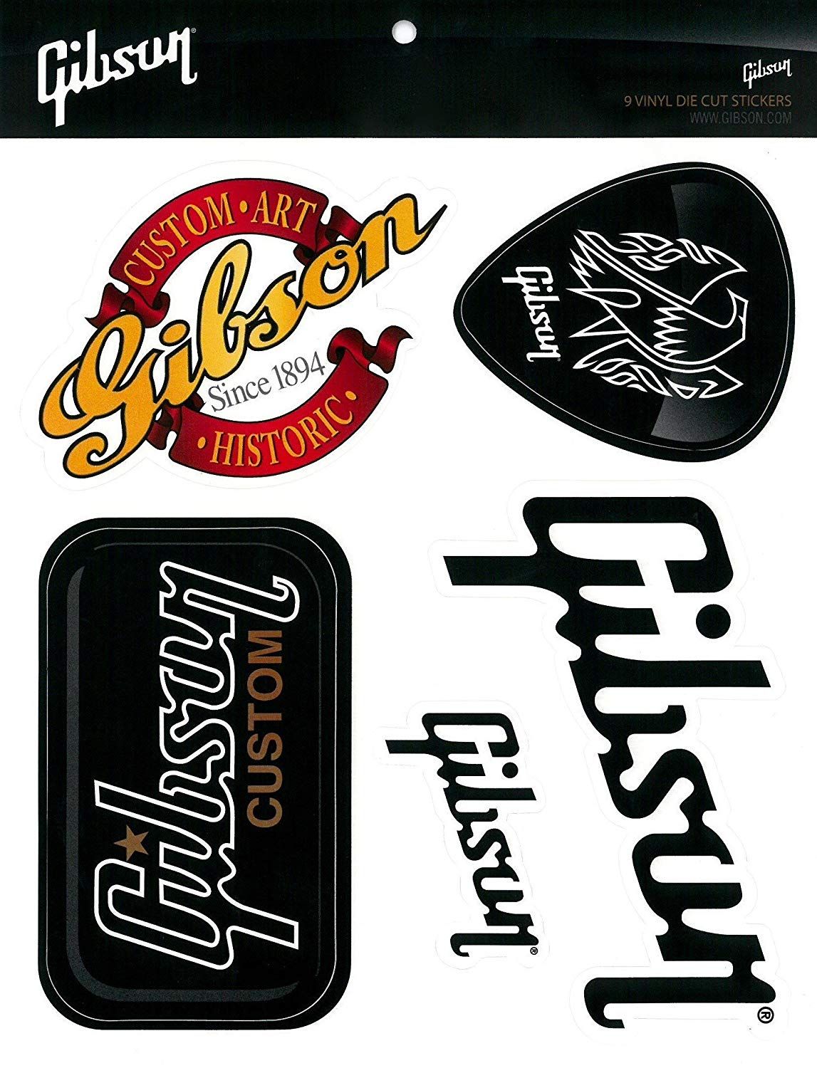 Gibson Logo Guitar Sticker Pack