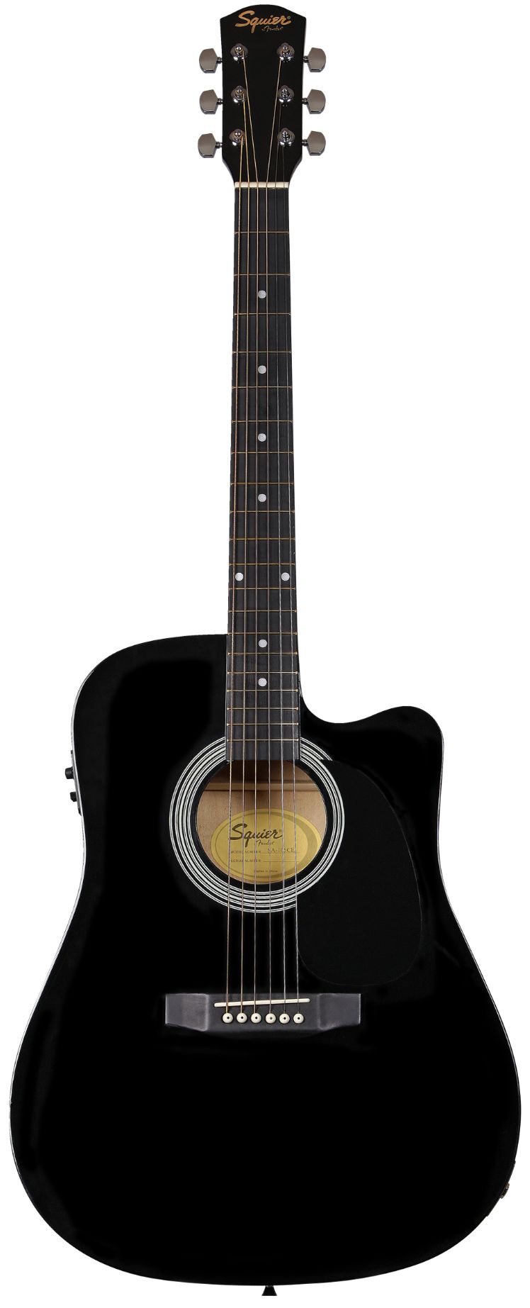 Squier Sa105Ce Dreadnought Cutaway Black