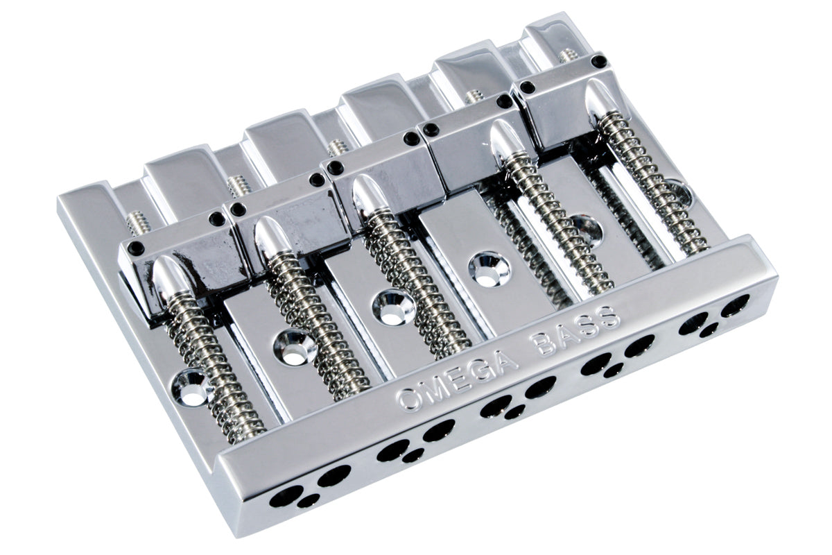 Allparts Bb3360-010 5 String Omega Bass Chrome Bridge For 5 String Bass
