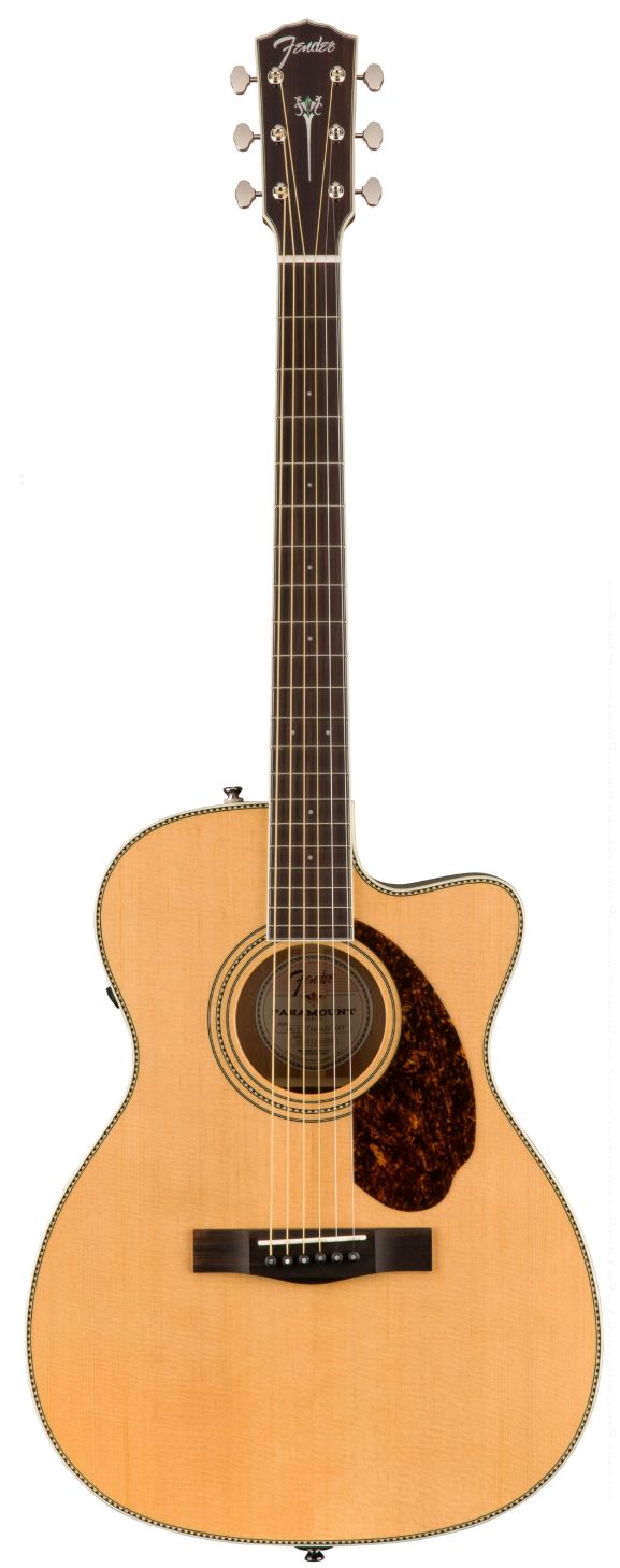 Fender Pm3 Standard Triple 0 Natural Con Astuccio Acustica Elettrificata