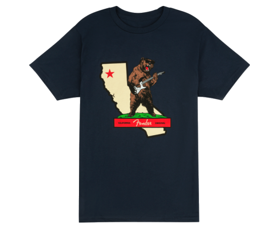 Fender Rocks Cali T-Shirt Navy X-Large