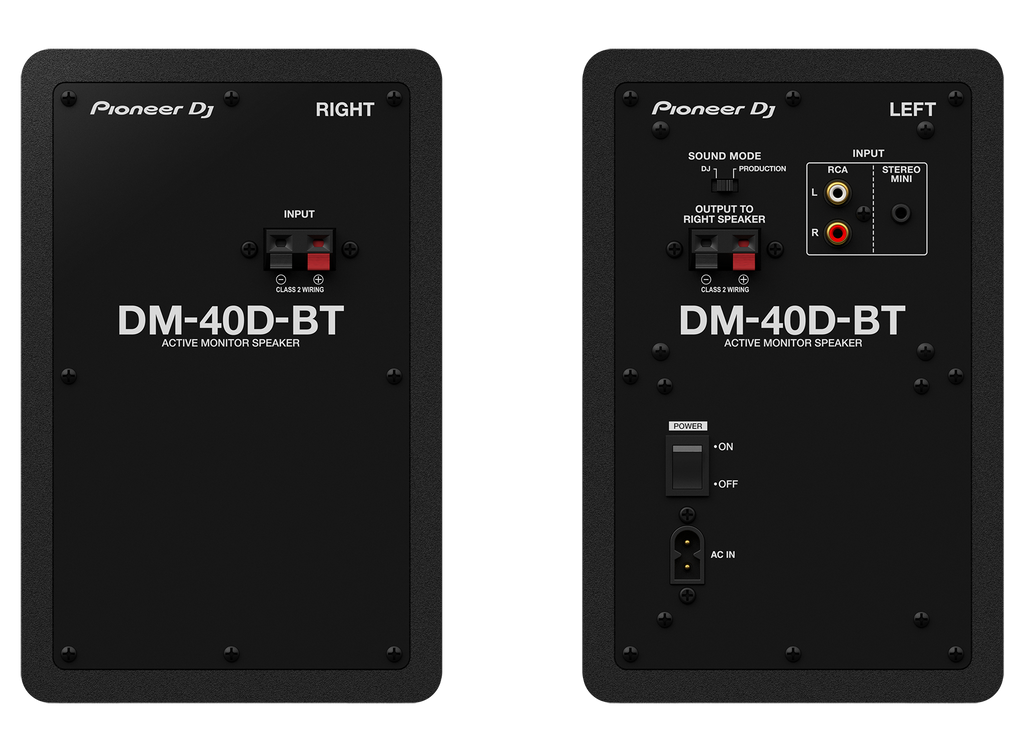 Pioneer Dj Dm40D-BT Monitor Attivi la Coppia Black con Bluetooth