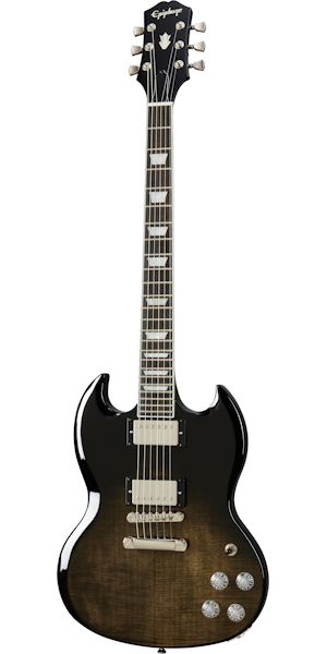 Epiphone Sg Modern Figured Trans Black Fade Chitarra Elettrica