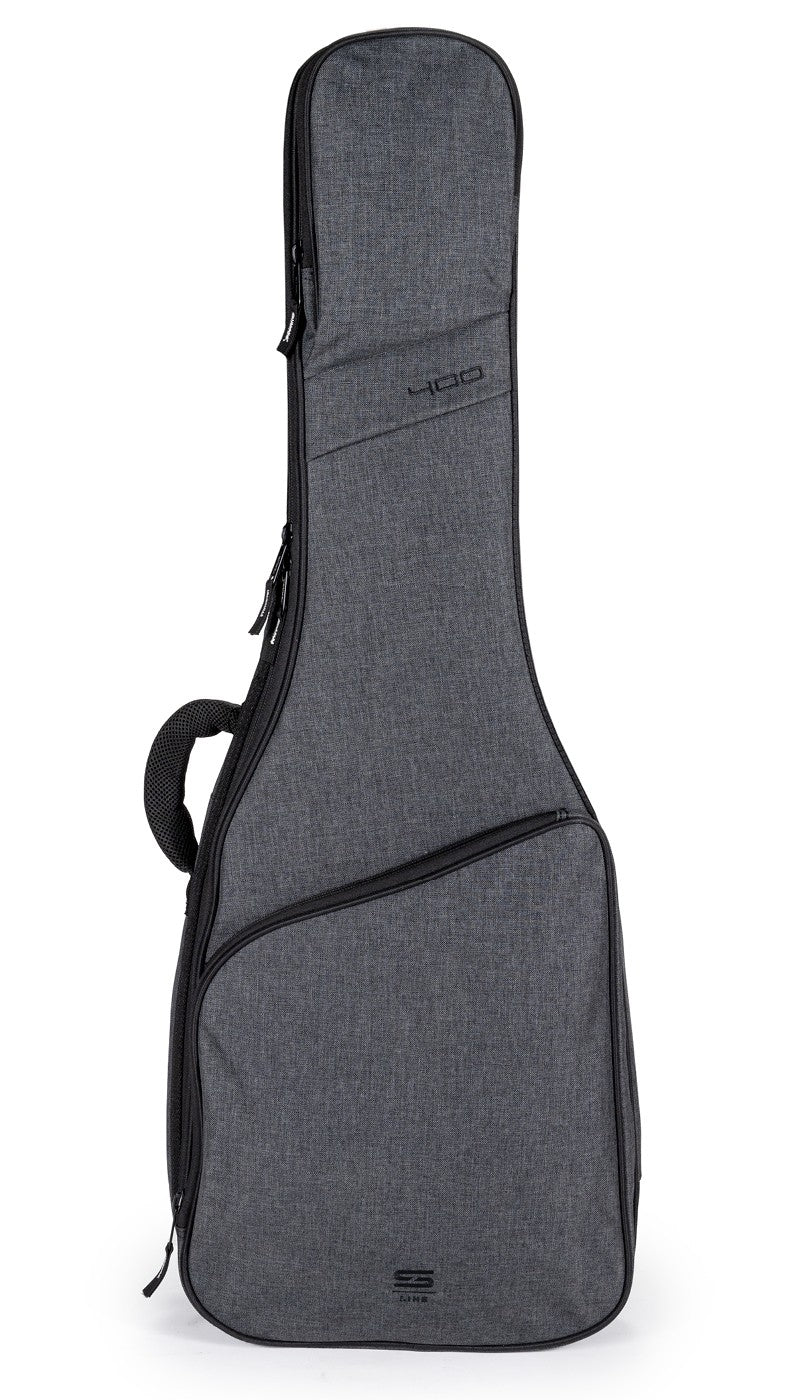 Stefy Borsa per Chitarra Elettrica Grigia Imbottitura 25 mm