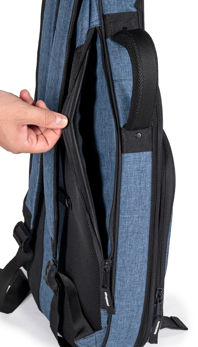 Stefy Borsa per Chitarra Elettrica Blu Imbottitura 25 mm