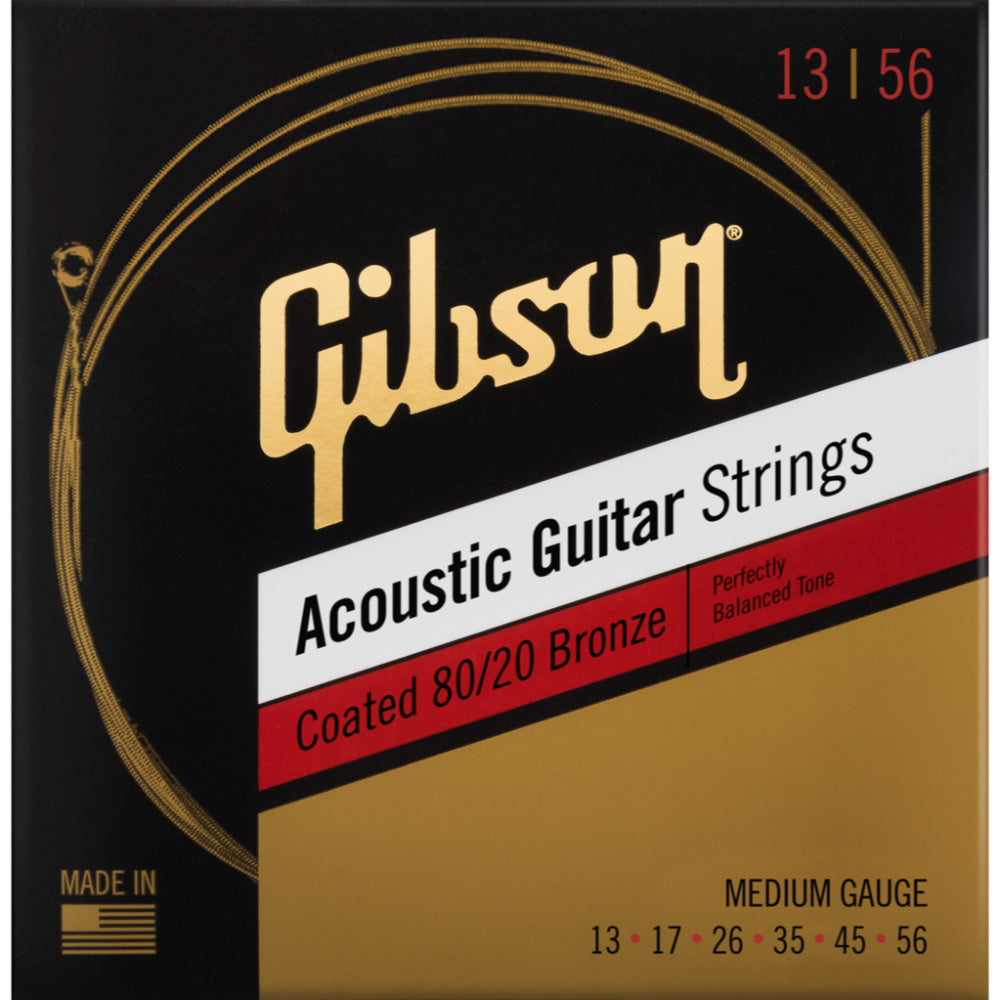 Gibson Accessories SAG-CPB13 Coated Phosphor Bronze Medium 13-56