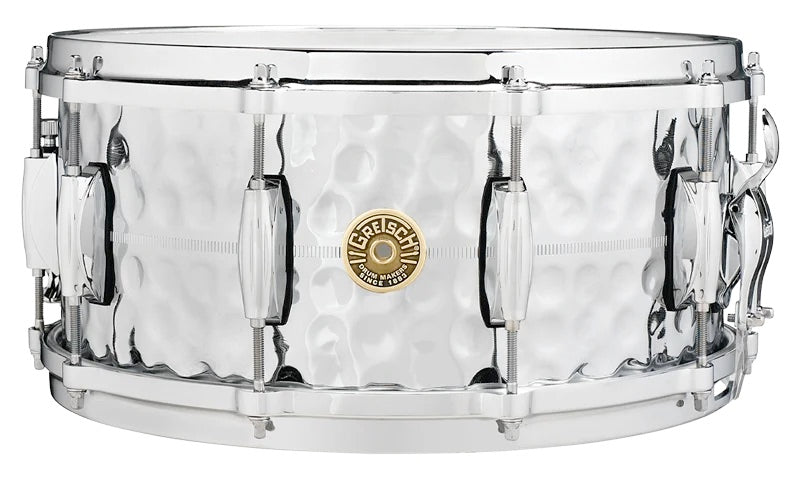 Gretsch G4164HB Rullante 14x6,5" USA Metal Hammered Chrome Over Brass