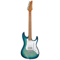 Ibanez AZ22S1F Transparent Turquoise Burst