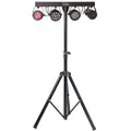 Ibiza Lighting Set con Led Par Strobo Moonflower Laser e Stand