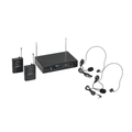 Soundsation Radiomicrofono VHF Doppio Plug and Play con 2 Bodypack e Archetti