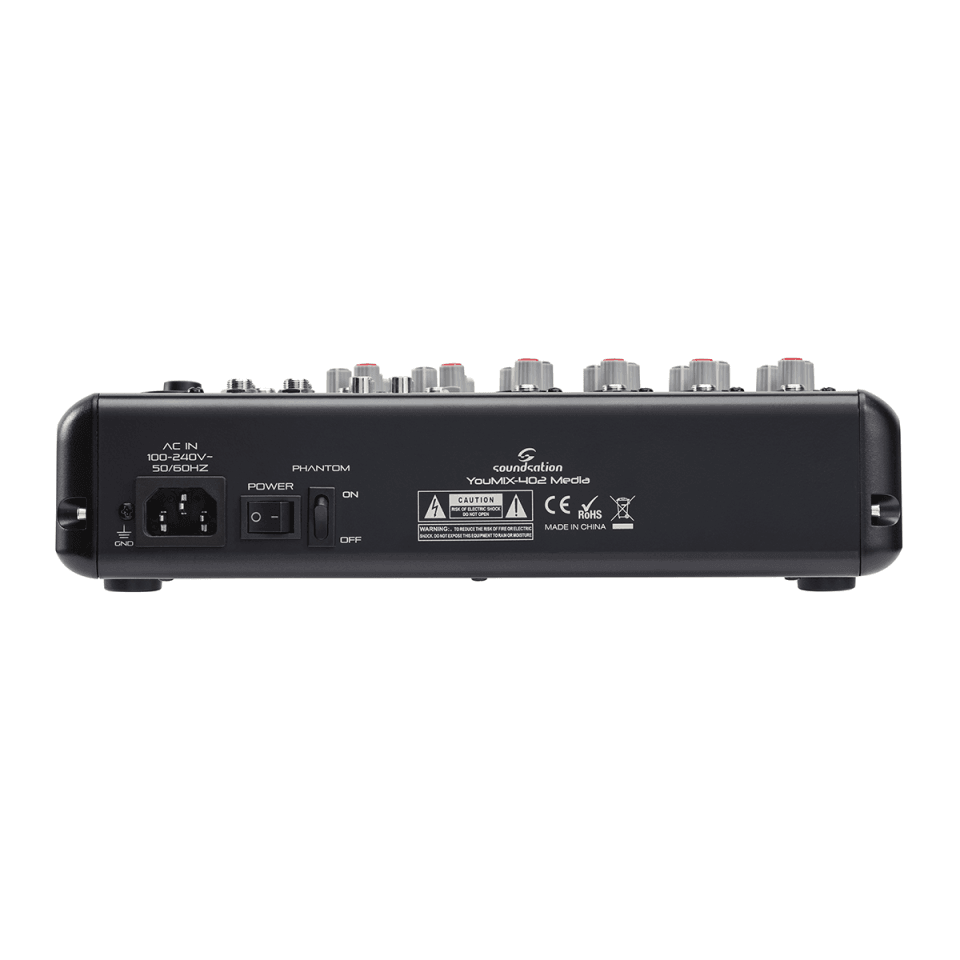 MIXER SOUNDSATION YOUMIX-402 MEDIA C/EFFETTI E LETTORE AUDIO