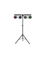 JB Systems LIVESET 2 Bar con 4 x 27 W RGB Projectors + 4 x 1 W Flash Led