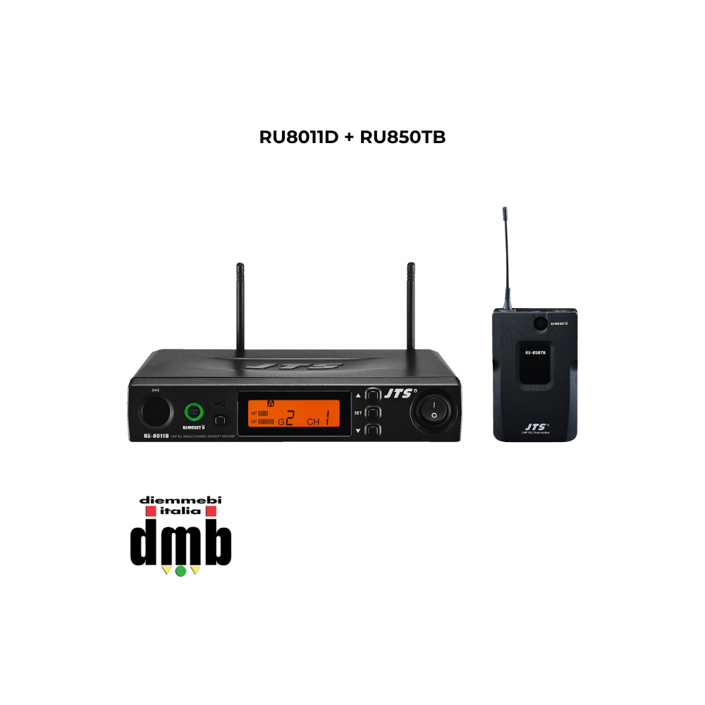 Jts RU8011D con RU850TB con Trasmettitore Tascabile