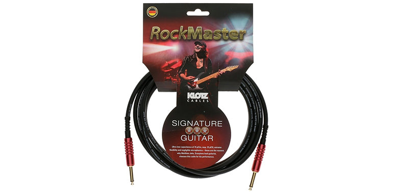 Klotz RockMaster Gold Plated Jack Cable 3m