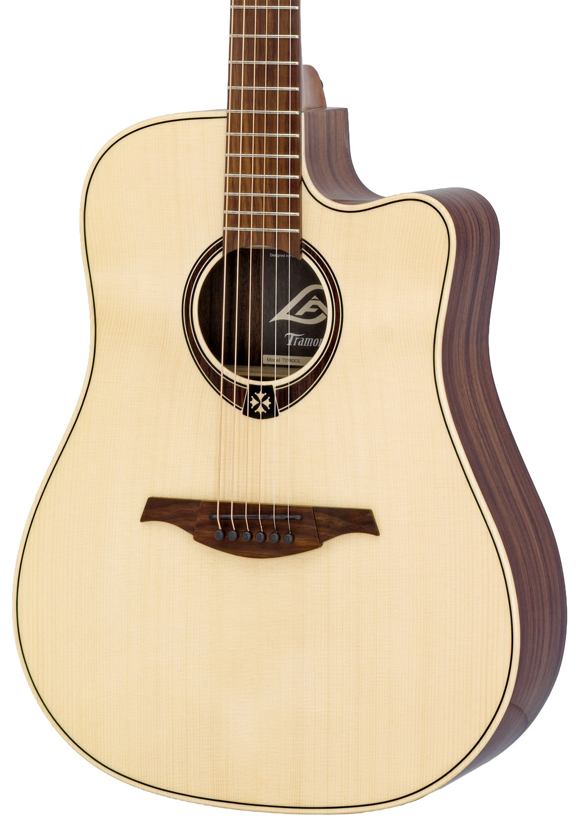 LAG T218DCE Chitarra Acustica Dreadnought Cutaway EQ