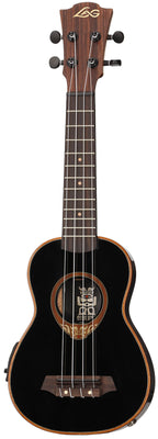 LAG BABYTKU118SE Baby Ukulele Soprano EQ Black