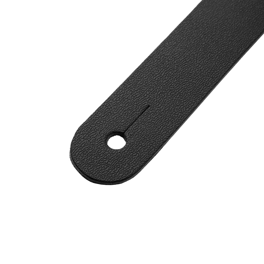 Levy's M26PD-BLK-MAT Tracolla in pelle pieno fiore imbottita Matte Black 3"