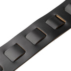 Levy's M26PD-BLK_WHT Tracolla in pelle pieno fiore imbottita Black e White 3"