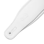 Levy's M26PD-WHT_WHT Tracolla in pelle pieno fiore imbottita White e White 3"