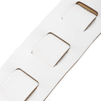 Levy's M26PD-WHT_WHT Tracolla in pelle pieno fiore imbottita White e White 3"
