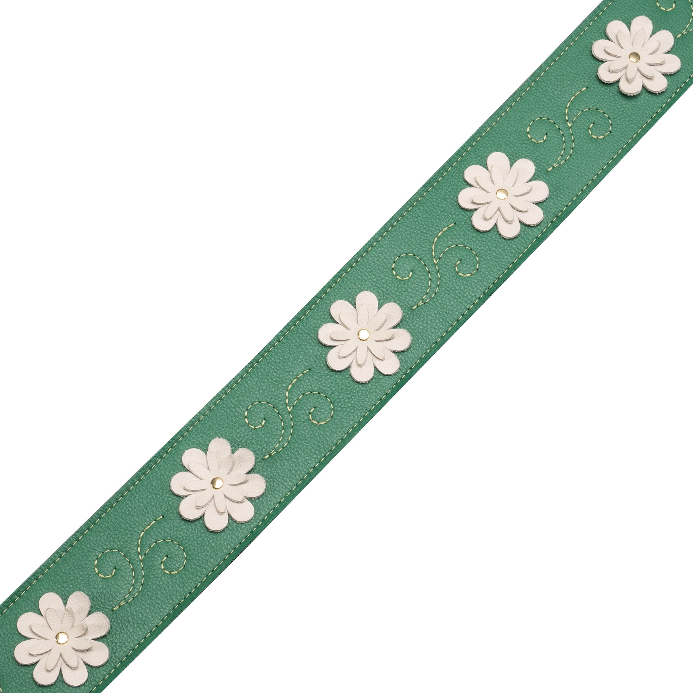 Levy's MG317IB-001 Tracolla in pelle Green 2.5"