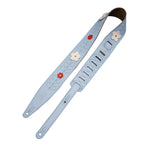 Levy's MG317IB-002 Tracolla in pelle Blue 2.5"