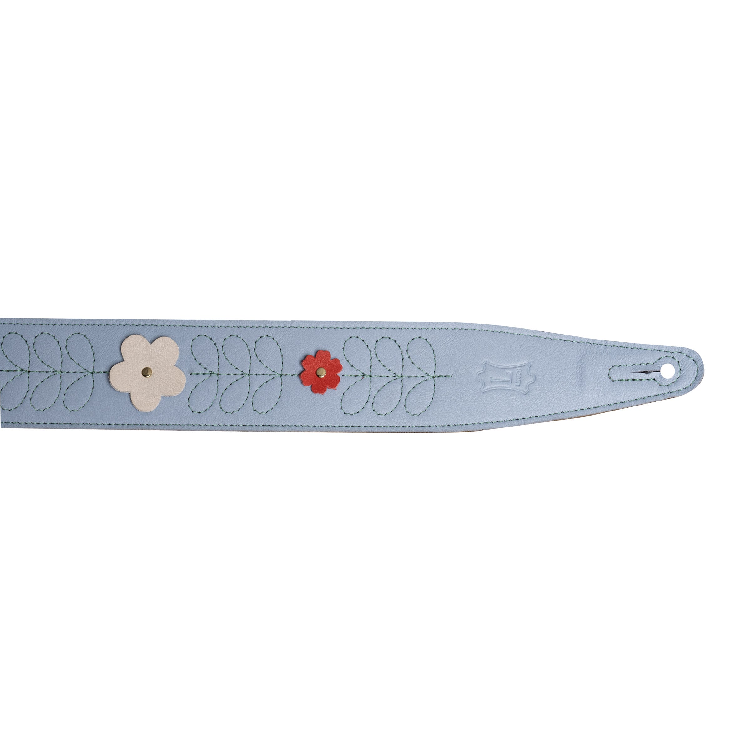 Levy's MG317IB-002 Tracolla in pelle Blue 2.5"